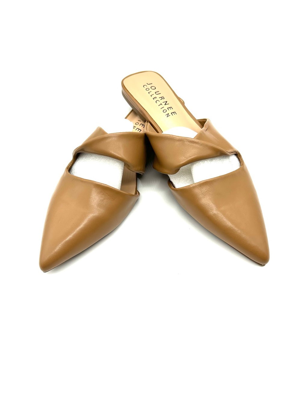 Journee Collection “Enniss” Tan Slip-On Flats Size 8 NWT